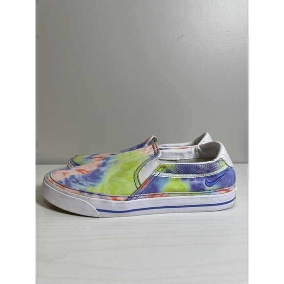 Nike Women's Size 11 Court Legacy CZ1752-900 Multicolor Tie Dye Slip On Sneakers - Picture 5 of 10